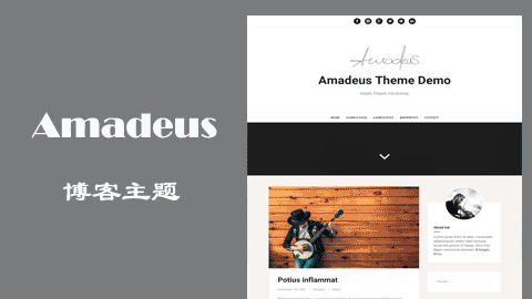 自適應(yīng)WordPress免費(fèi)博客主題–Amadeus