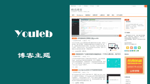 多风格响应式wordpress主题：youleb