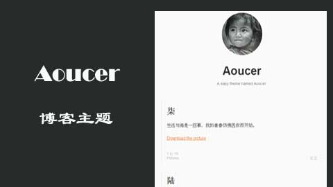 Aoucer – 极简文章WordPress博客主题 